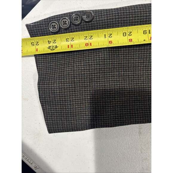 Lauren Ralph Lauren Mens 100% Wool Houndstooth Blazer Sport Coat Size 43R - Picture 12 of 16